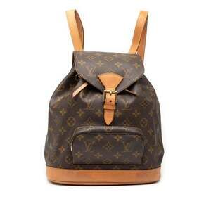 LOUIS VUITTON Brown Monogram Leather Backpack